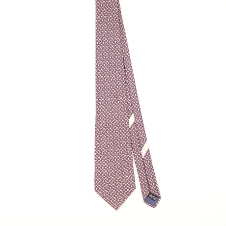 Front of Vintage 1990's Salvatore Ferragamo Geometric Patterned Tie