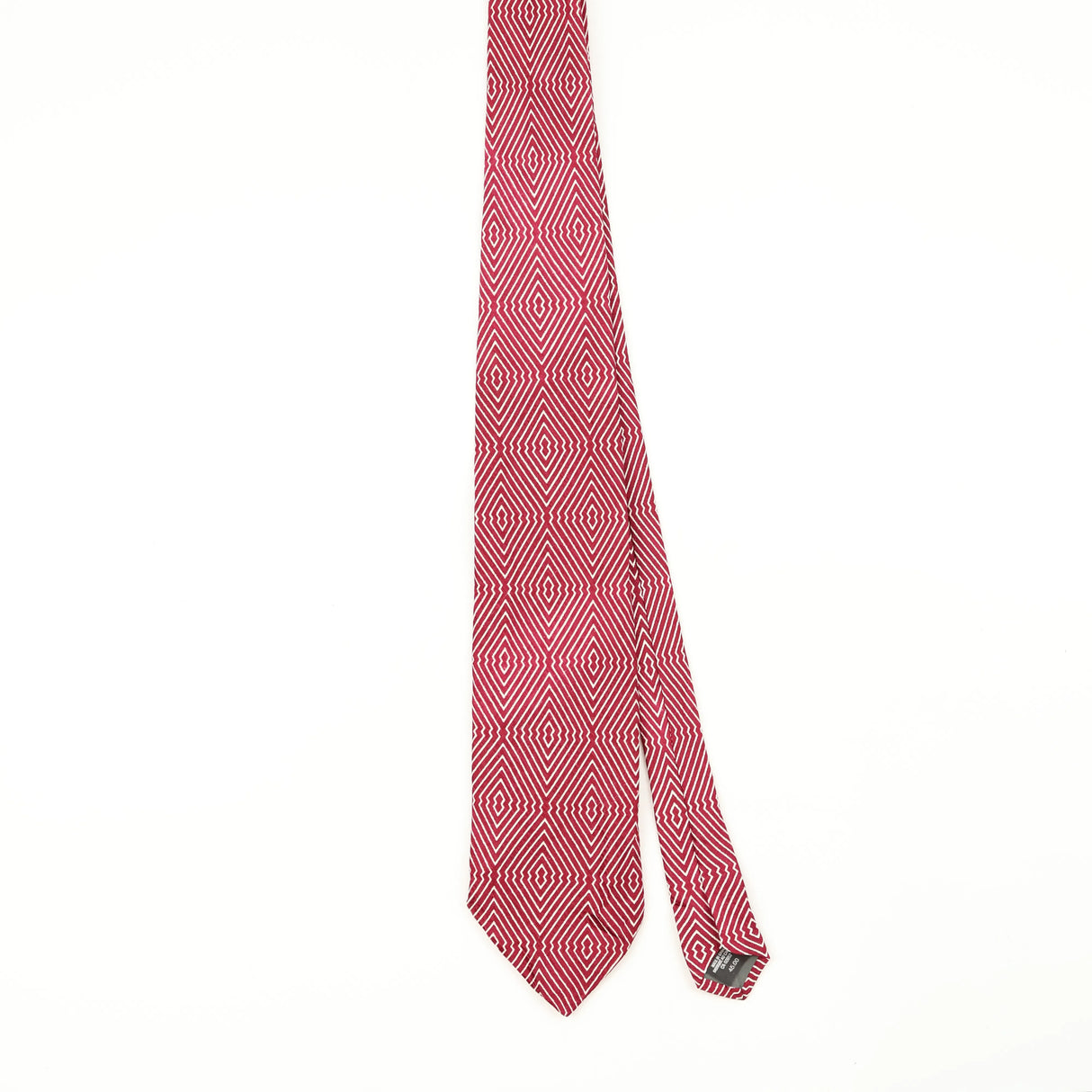 Front Front of Vintage 1980's Geometric Patterned Tie