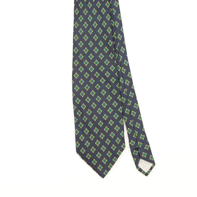 Front Detail of Vintage 1990's Geometric Patterned Tie