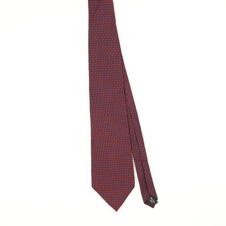 Front of Vintage 1990's Geometric Patterned Tie