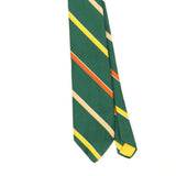 Front Front Detail of Vintage 1980's Striped Patterned Tie