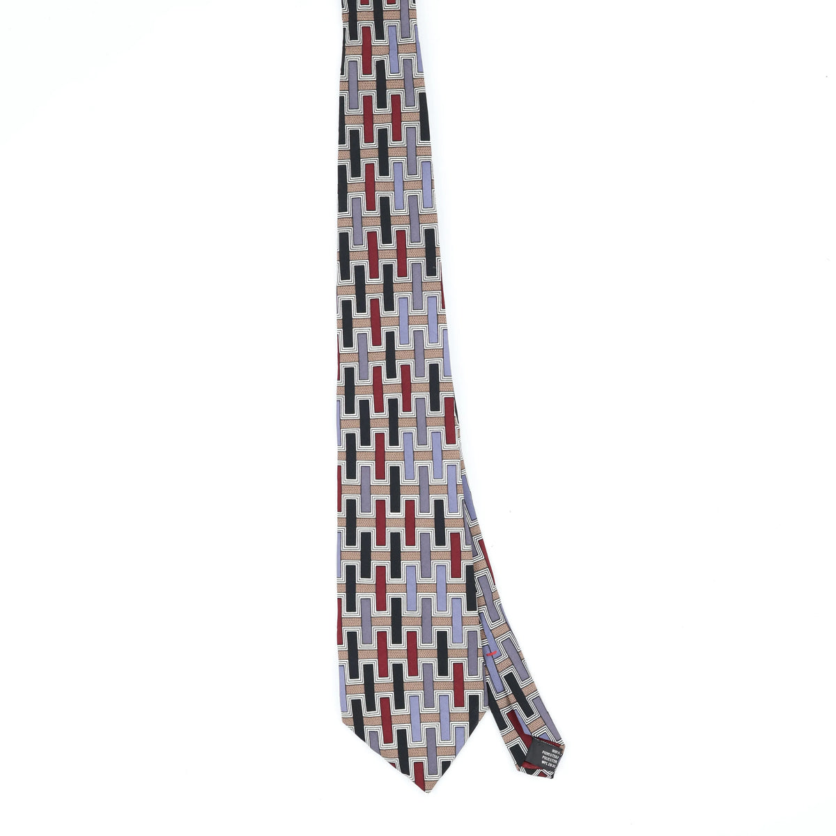 Front Front of Vintage 1990's Geometric Patterned Tie