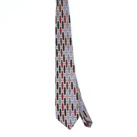 Front Front of Vintage 1990's Geometric Patterned Tie