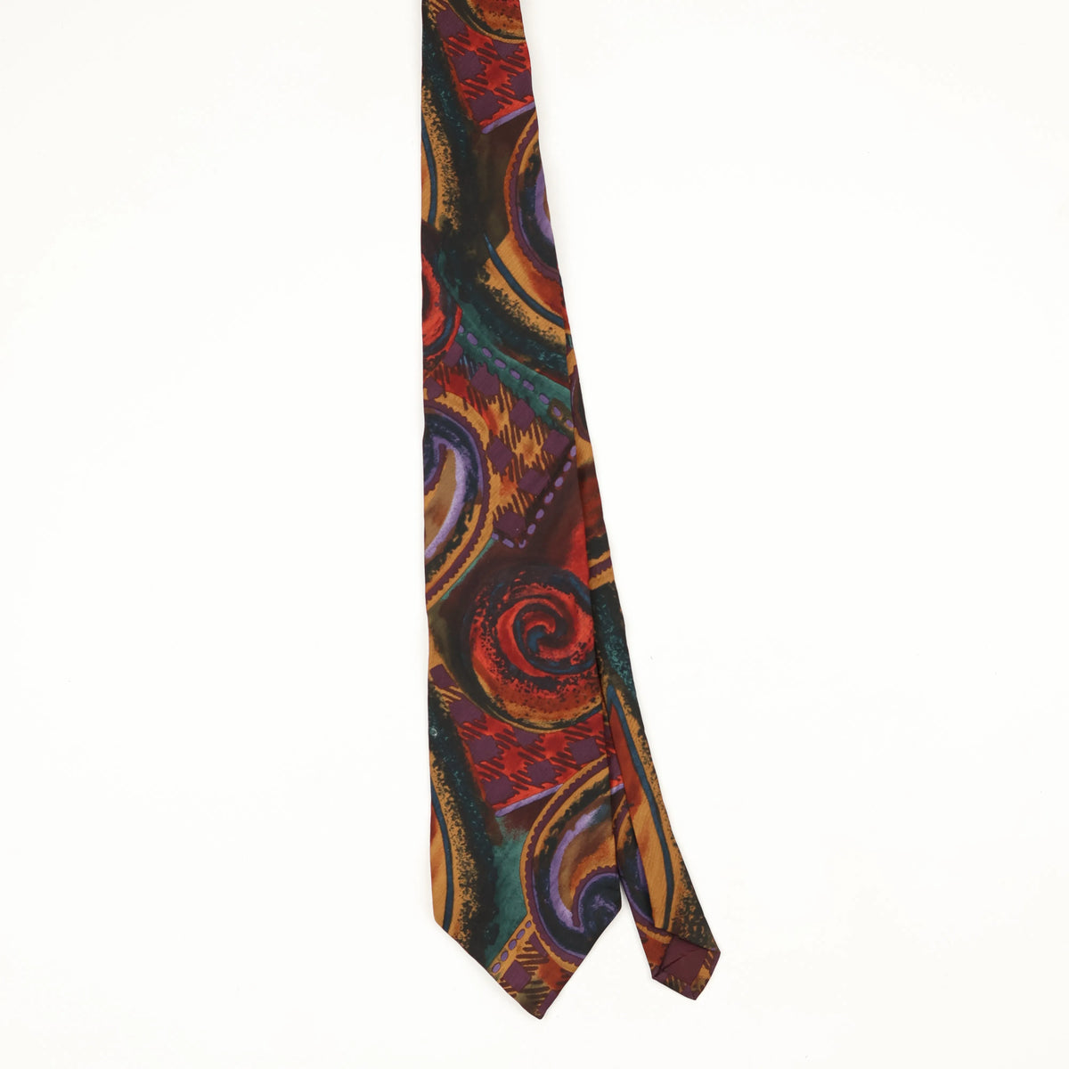 Front Front of Vintage 1990's John Henry Abstract Patterned Tie