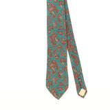 Front Detail of Vintage 1990's Paisley Patterned Tie