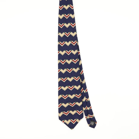 Front of Vintage Alexander Julian Geometric Patterned Tie