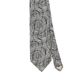 Front Detail of Vintage 1990's Ted Baker Abstract Patterned Tie