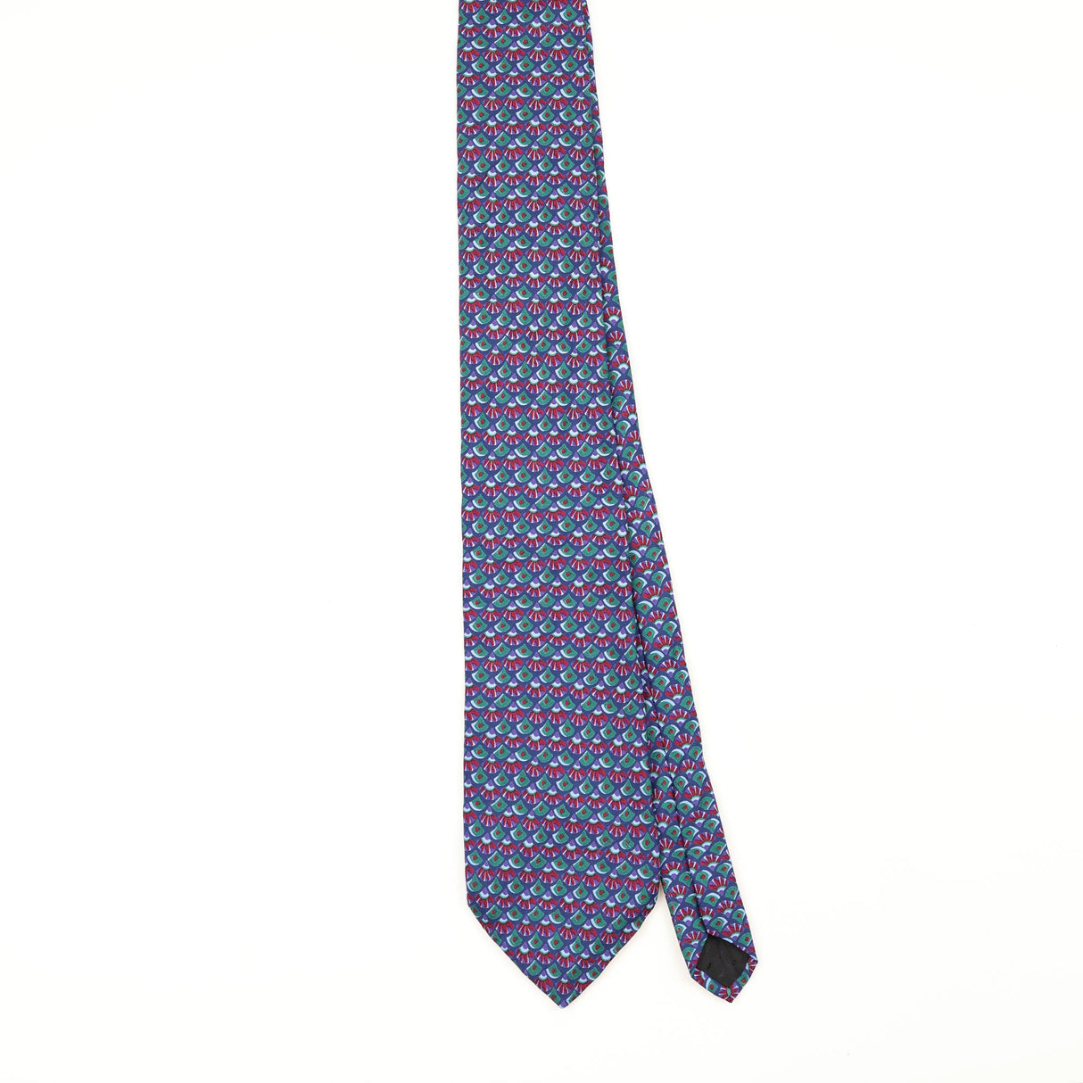 Front Front of Vintage 1990's Harvé Benard Geometric Patterned Tie