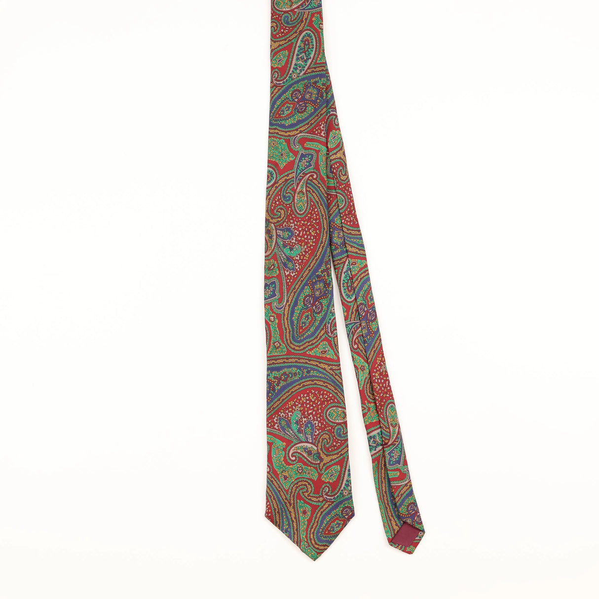 Front of Vintage 1990's Stafford Paisley Patterned Tie