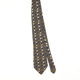 Front of Vintage 1990's Chaps by Ralph Lauren Circles Geometric Patterned Tie