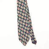 Front Front Detail of Vintage 1990's Geometric Patterned Tie