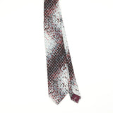 Front Front of Vintage 1980's Oleg Cassini Snakeskin Animal Print Patterned Tie