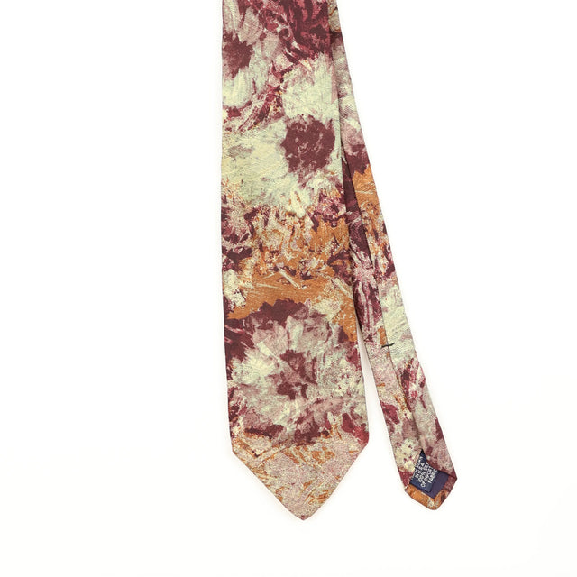 Front Detail of Vintage 1990's Lands' End Abstract Patterned Tie
