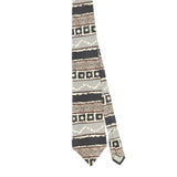 Front Front of Vintage 1990's Geometric Patterned Tie
