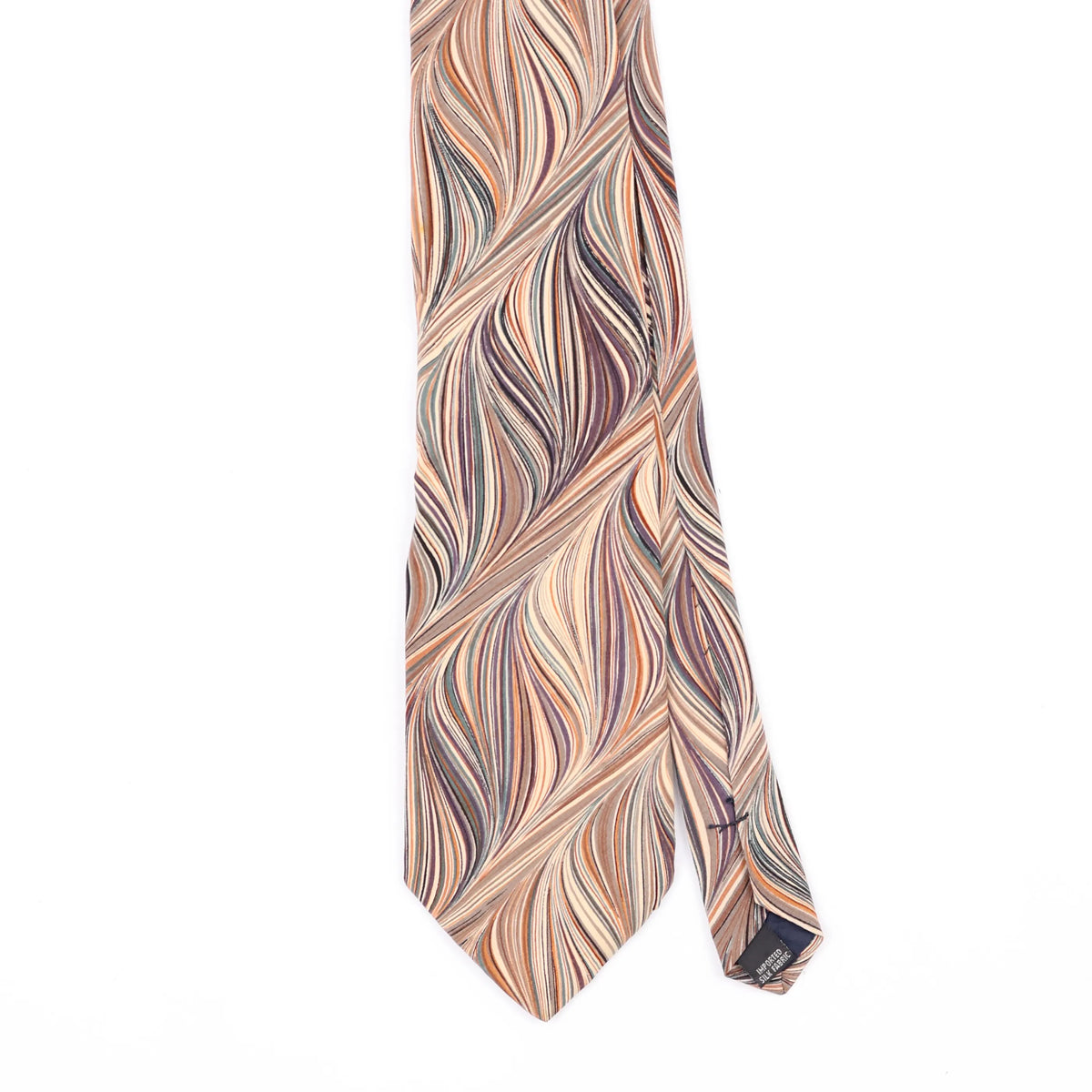 Front Front Detail of Vintage 1990's Abstract Patterned Tie