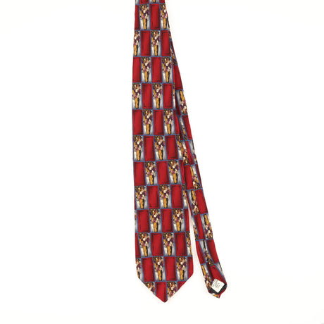 Front of Vintage 1990's Geometric Patterned Tie