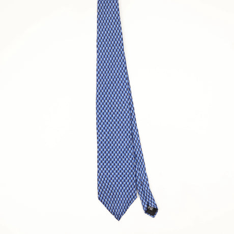 Front Front of Vintage 1990's Geoffrey Beene Check Patterned Tie