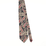 Front of Vintage 1990's Kuppenheimer Paisley Patterned Tie