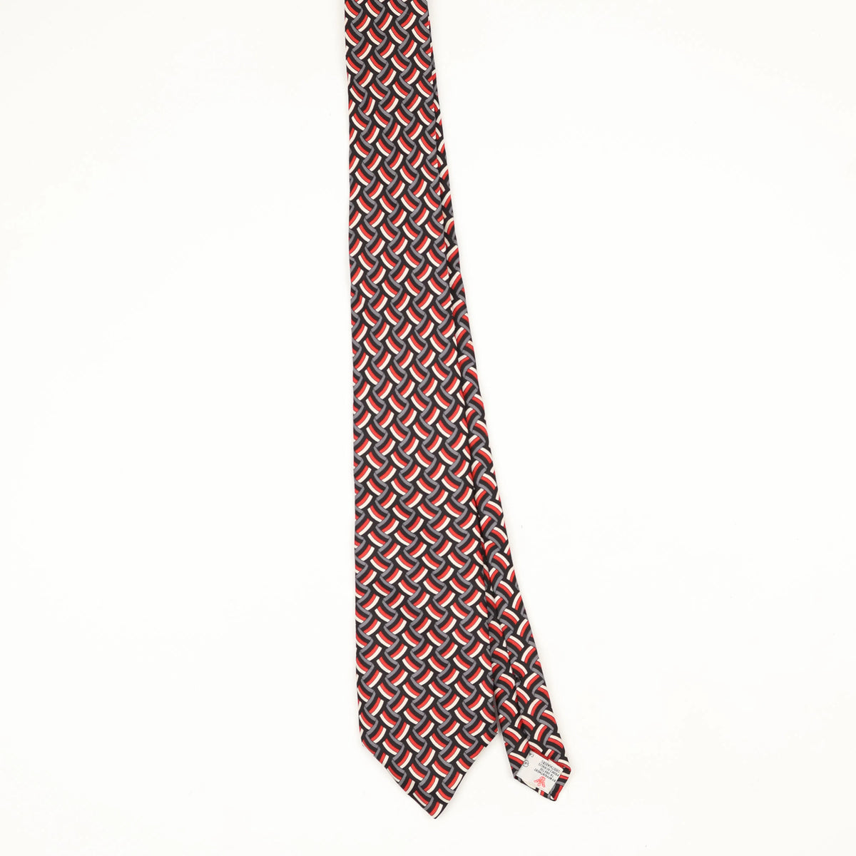 Front Front of Vintage 1990's Turnbull & Asser Geometric Patterned Tie