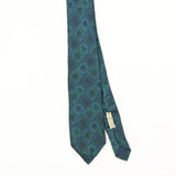 Front Front Detail of Vintage 1990's Paisley Patterned Tie