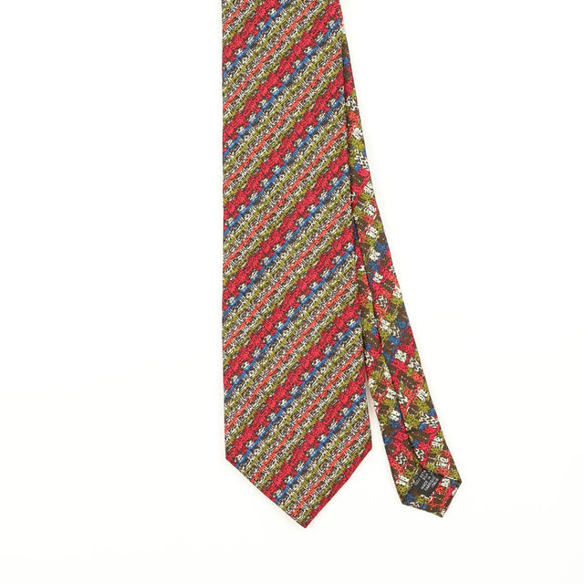 Front Detail of Vintage 1990's Missoni Striped Patterned Tie