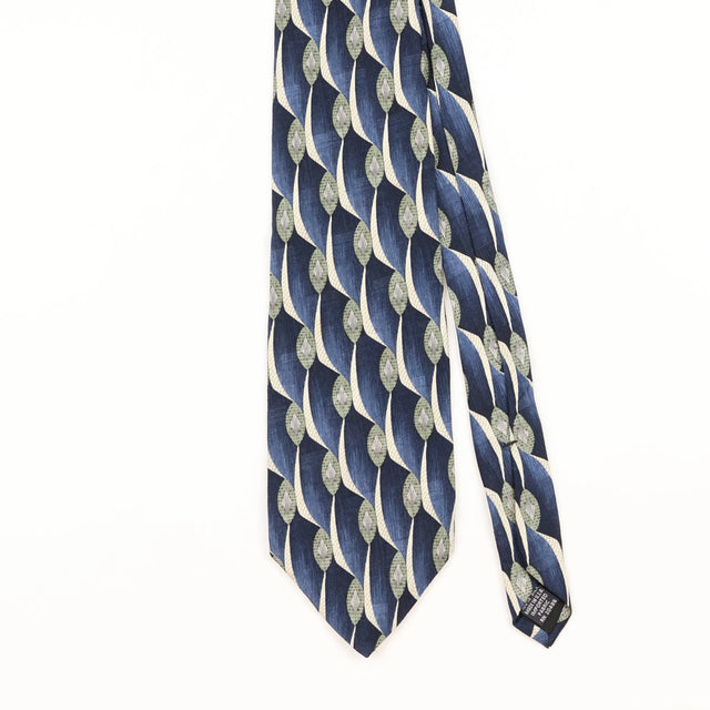 Front Detail of Vintage 1990's Pierre Cardin Abstract Patterned Tie