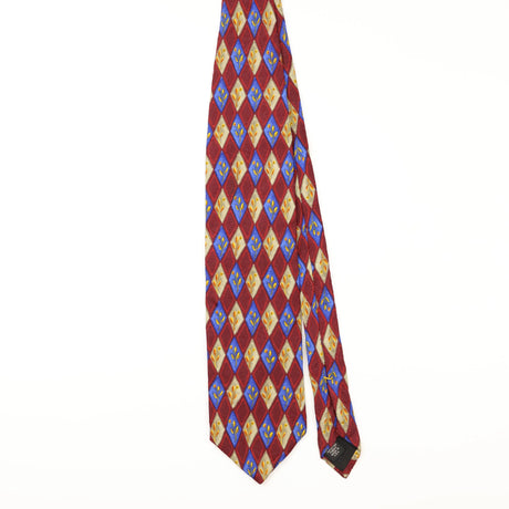 Front of Vintage Murano Geometric Patterned Tie