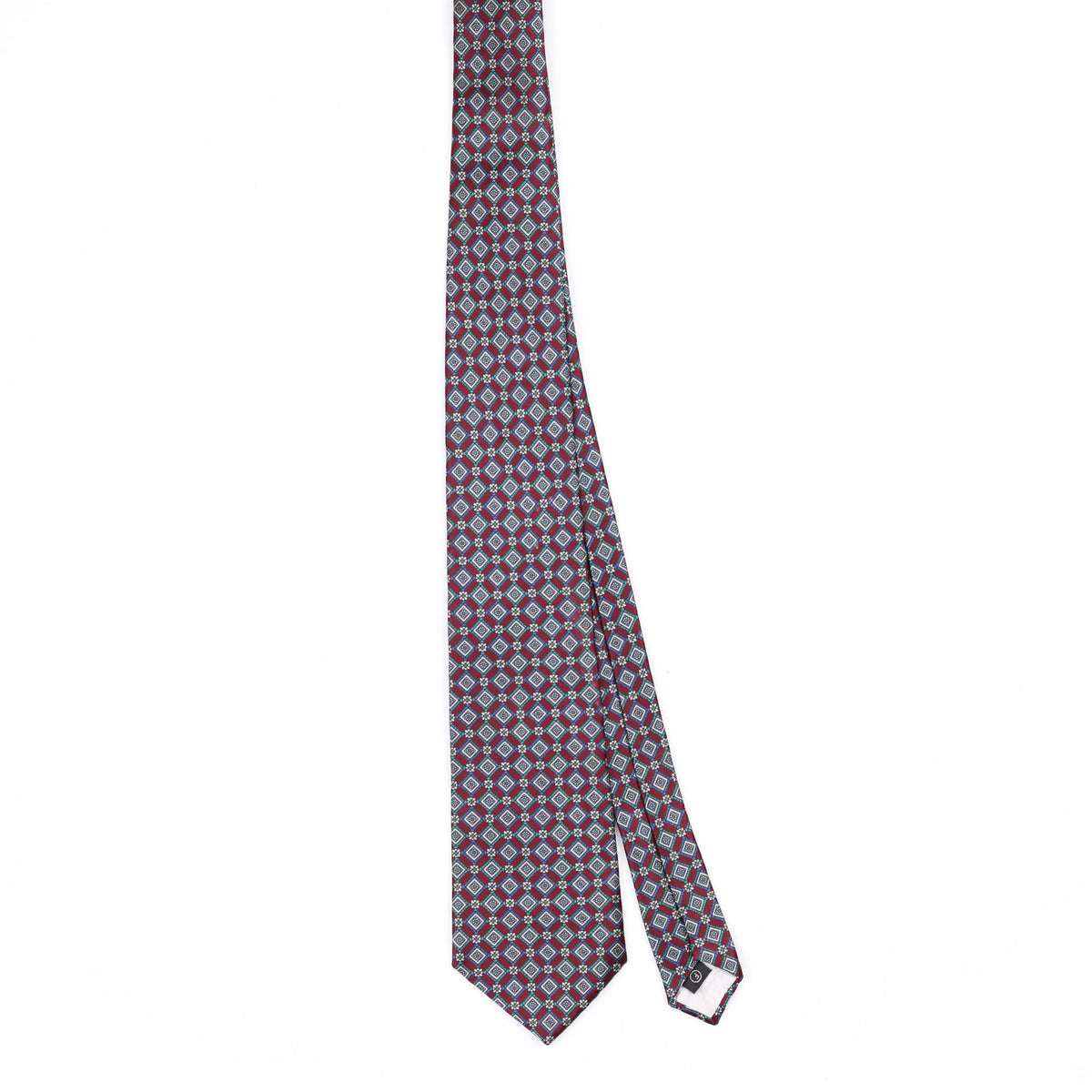 Front Front of Vintage 1990's Tie Rack Luca Franzini Geometric Patterned Tie