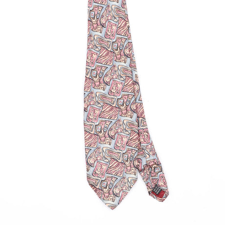 Front Front Detail of Vintage 1990's Abstract Patterned Tie