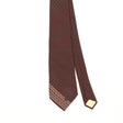 Front Front Detail of Vintage 1990's Yves Saint Laurent Geometric Patterned Tie
