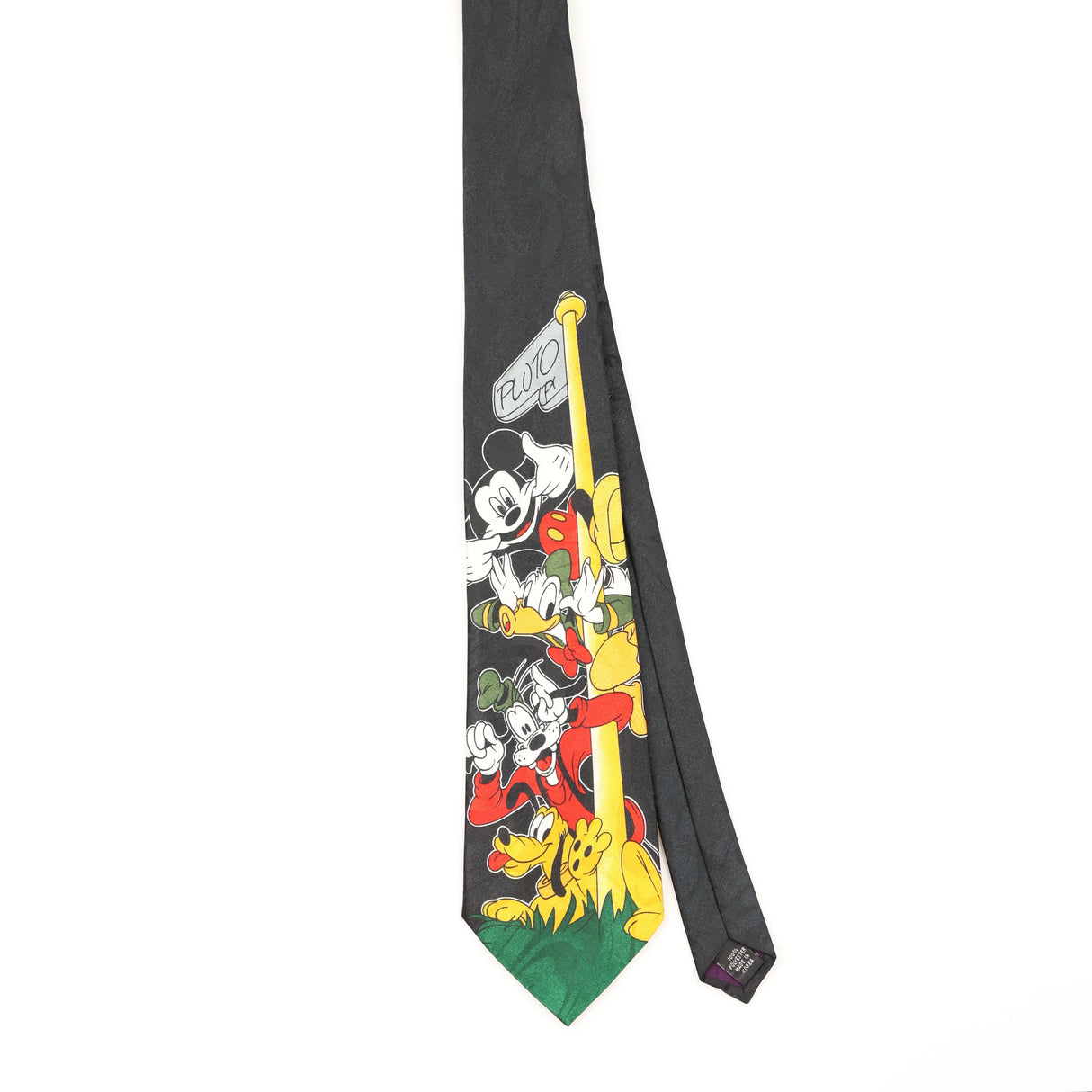 Front of Vintage 1990's Mickey Unlimited Cartoon Patterned Tie
