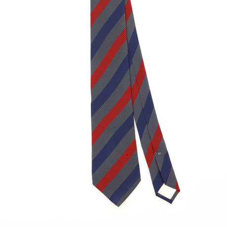 Front Detail of Vintage 1990's Nina Ricci Striped Patterned Tie
