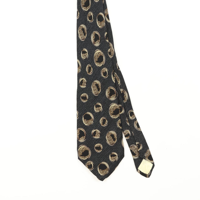Front Front Detail of Vintage 1990's Pierre Cardin Geometric Patterned Tie
