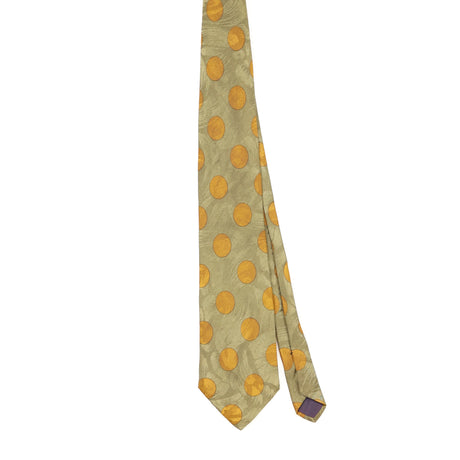 Front Front of Vintage 1990's Pierre Balmain Polka Dot Patterned Tie