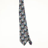 Front Front of Vintage 1990's Jerry Garcia Clockworks Geometric Patterned Tie
