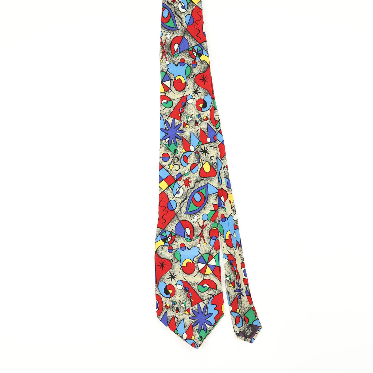 Front Front of Vintage 1990's Museum Of Fine Arts Abstract Patterned Tie