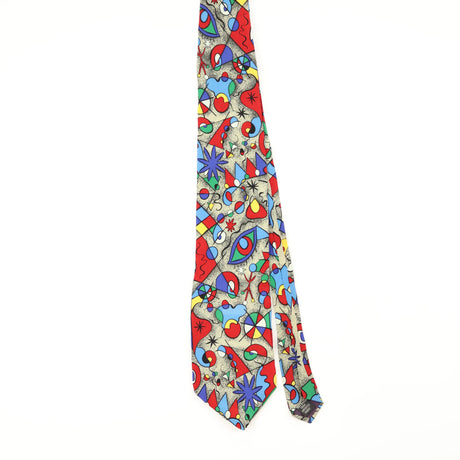 Front Front of Vintage 1990's Museum Of Fine Arts Abstract Patterned Tie