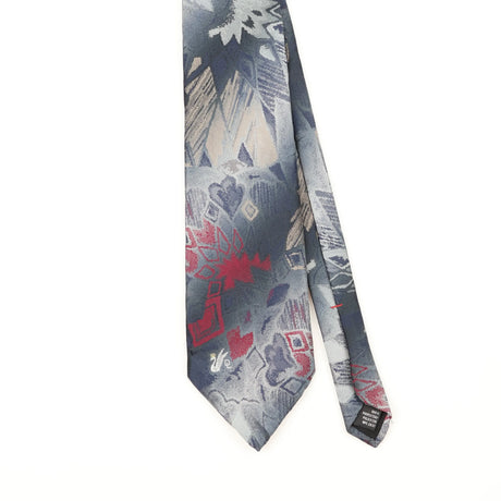 Front Front Detail of Vintage 1990's Don Loper Abstract Patterned Tie