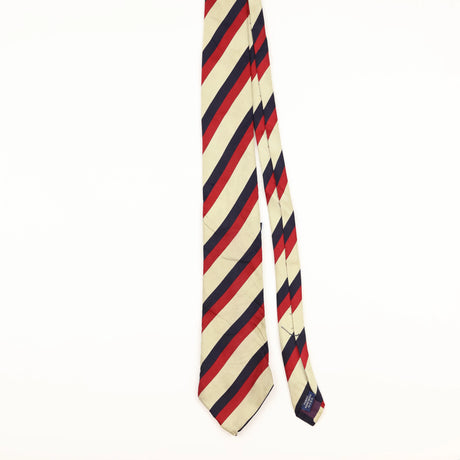 Front of Vintage Lands' End Striped Patterned Tie