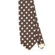 Front Front Detail of Vintage 1980's Polka Dot Patterned Tie