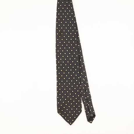 Front of Vintage 1990's Murano Geometric Patterned Tie