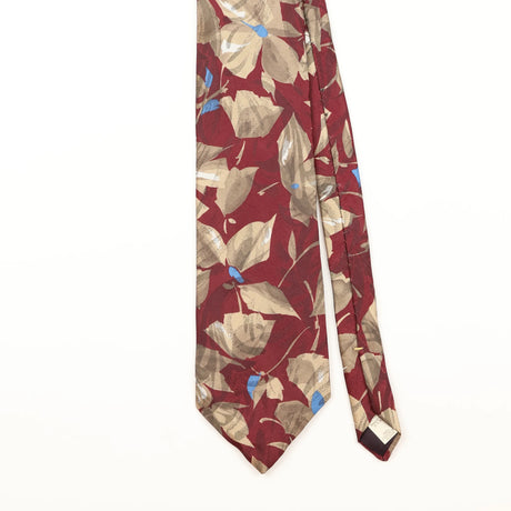 Front Detail of Vintage 1990's Wembley Floral Patterned Tie
