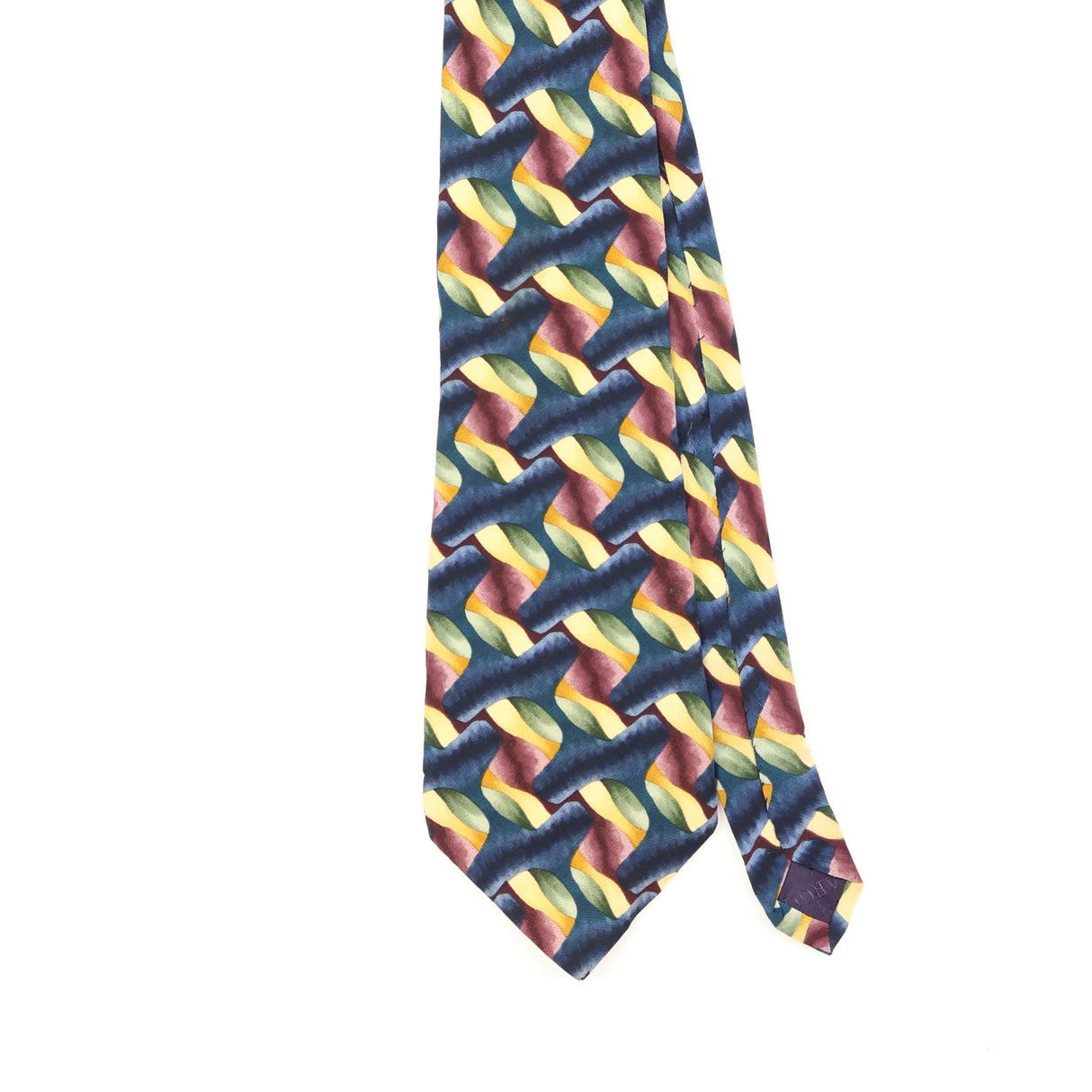 Front Front Detail of Vintage 1990's Jerry Garcia Mesa Geometric Patterned Tie
