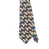 Front Front Detail of Vintage 1990's Jerry Garcia Mesa Geometric Patterned Tie