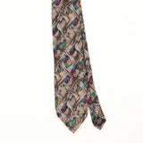Front Front Detail of Vintage 1990's Jerry Garcia Abstract Patterned Tie