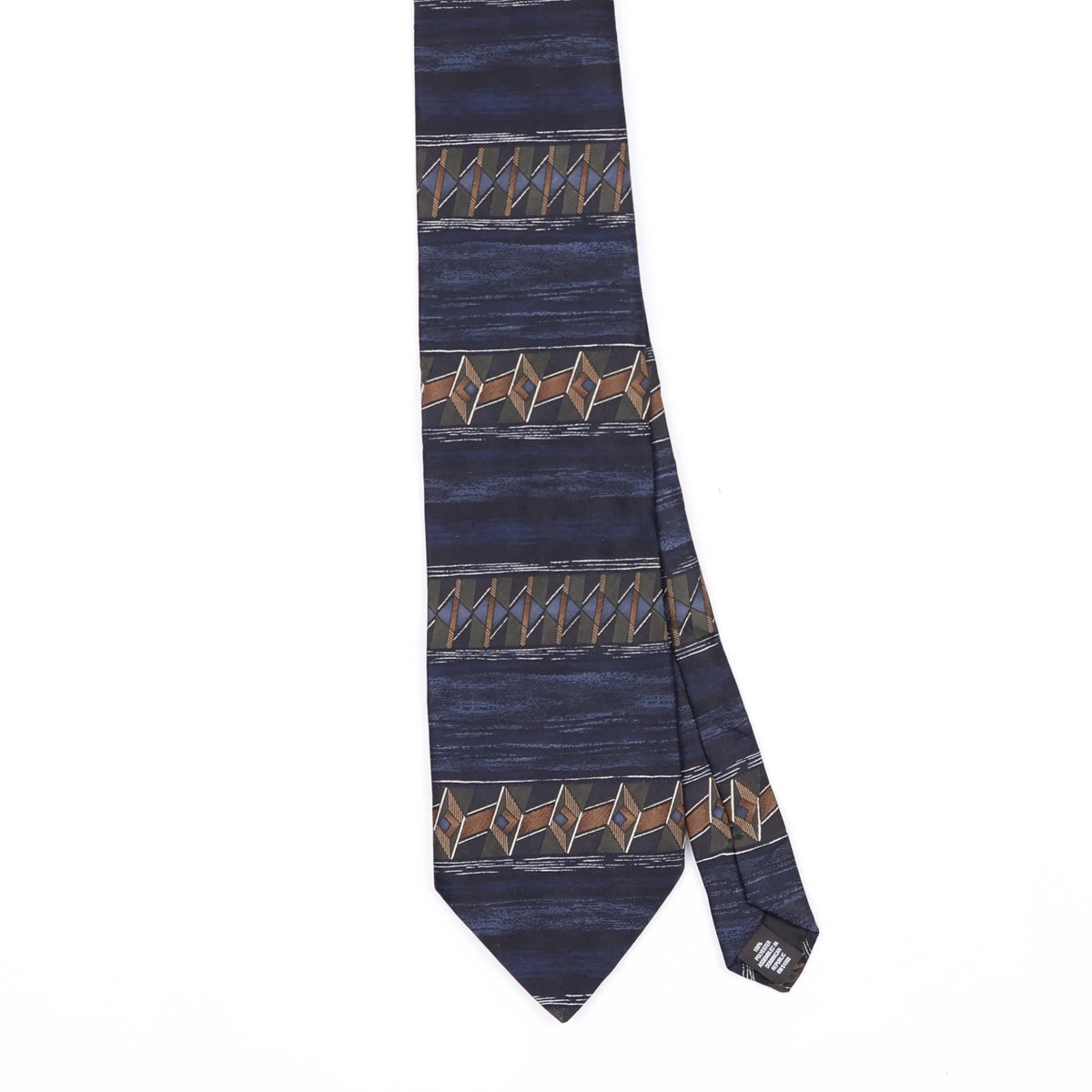 Front Front Detail of Vintage Puritan Striped Patterned Tie