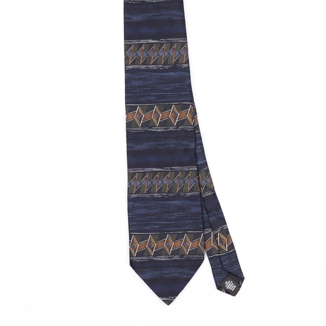 Front Front Detail of Vintage Puritan Striped Patterned Tie