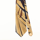 Front Detail of Vintage 1980's Abstract Patterned Tie