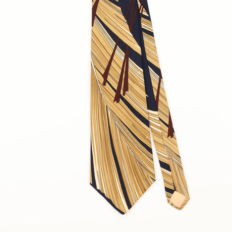 Front Detail of Vintage 1980's Abstract Patterned Tie