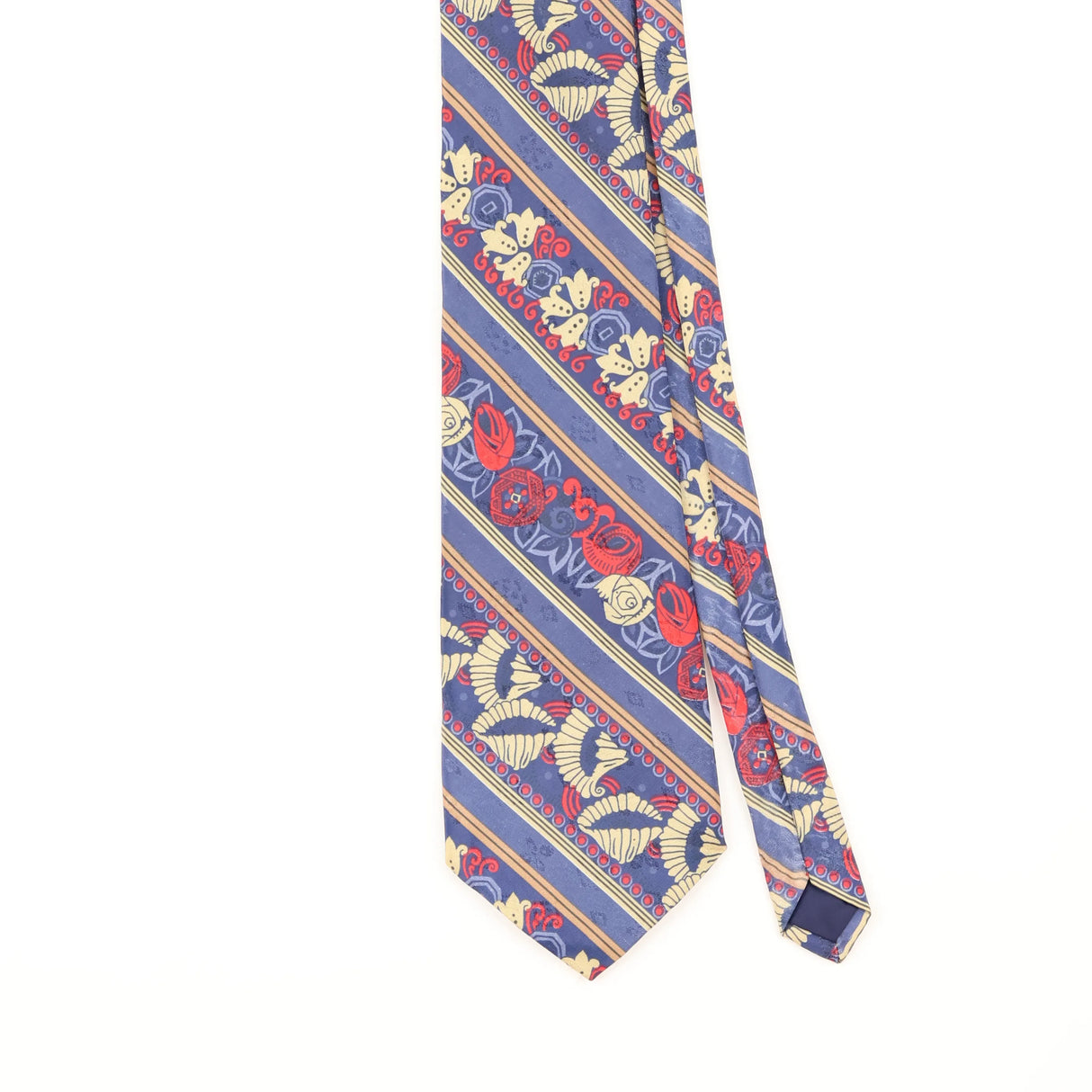 Front Detail of Vintage 1990's Geometric Patterned Tie